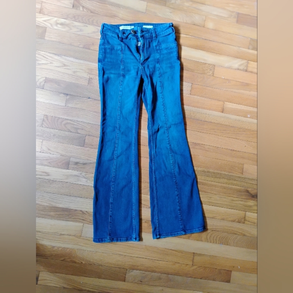 Pico Anthropologie Blue Flared Jeans